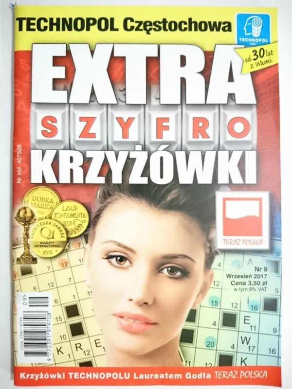 Darmowy zwrot EXTRA SZYFRO KRZYŻÓWKI 9-2017
