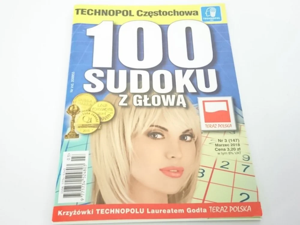 100 SUDOKU Z GŁOWĄ NR 3 (147) MARZEC 2018 Ostatnie sztuki