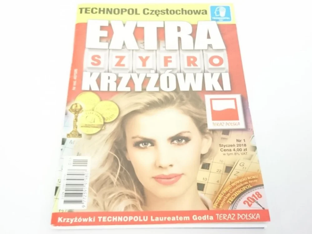 Ostatnia szansa EXTRA SZYFRO KRZYŻÓWKI NR 1 STYCZEŃ 2018