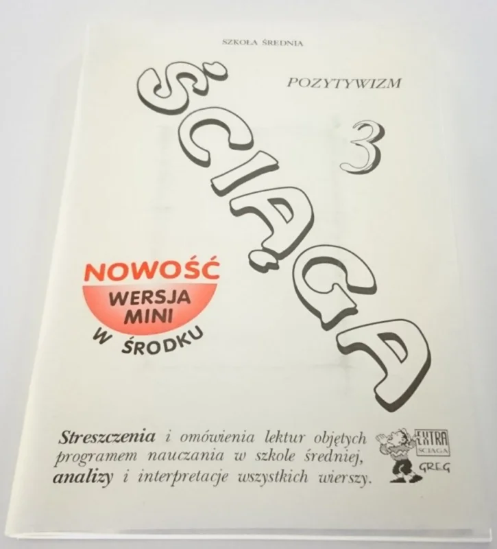 Zniżka ŚCIĄGA ZESZYT 3 POZYTYWIZM