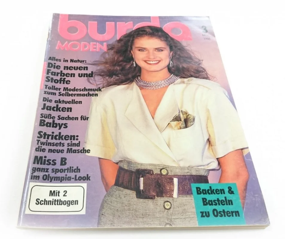 Bestseller BURDA MODEN NR 3 MARZ 1988