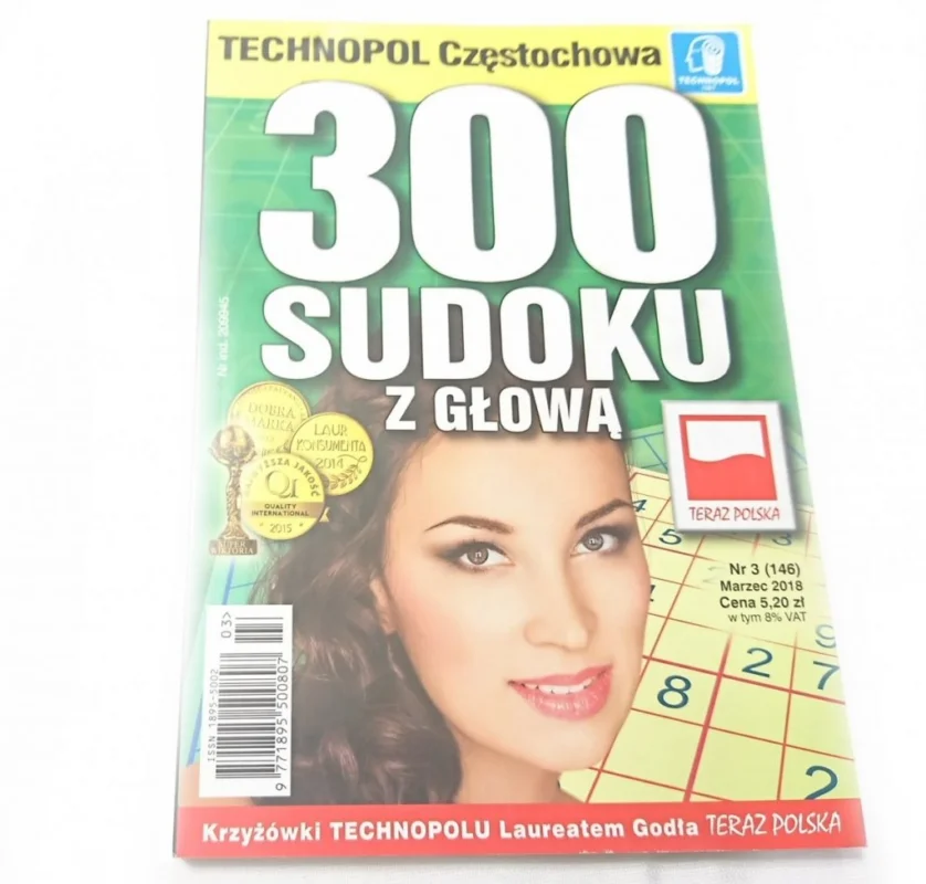 300 SUDOKU Z GŁOWĄ NR 3 (146) MARZEC 2018 Oferta limitowana