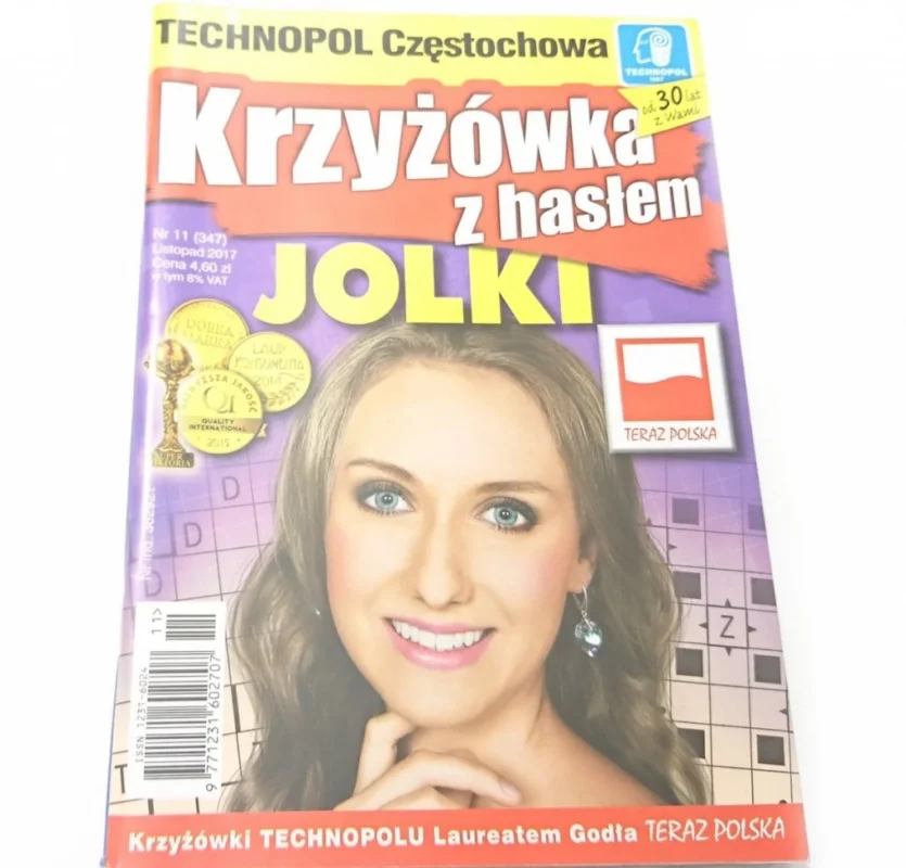 KRZYŻÓWKA Z HASŁEM JOLKI NR 11 (347) LISTOPAD 2017 Darmowy zwrot