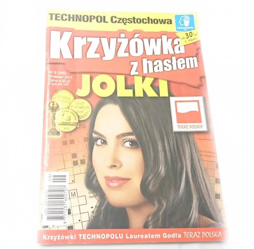 KRZYŻÓWKA Z HASŁEM JOLKI NR 9 (345) WRZESIEŃ 2017 Tylko dziś