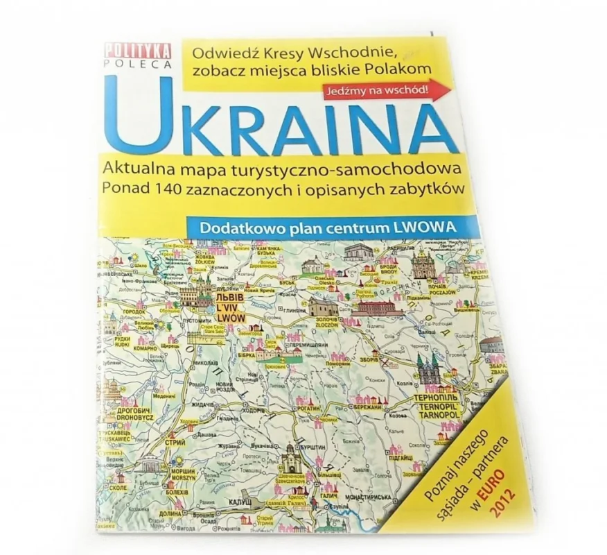 UKRAINA. MAPA TURYSTYCZNO-SAMOCHODOWA 2012 Kup teraz