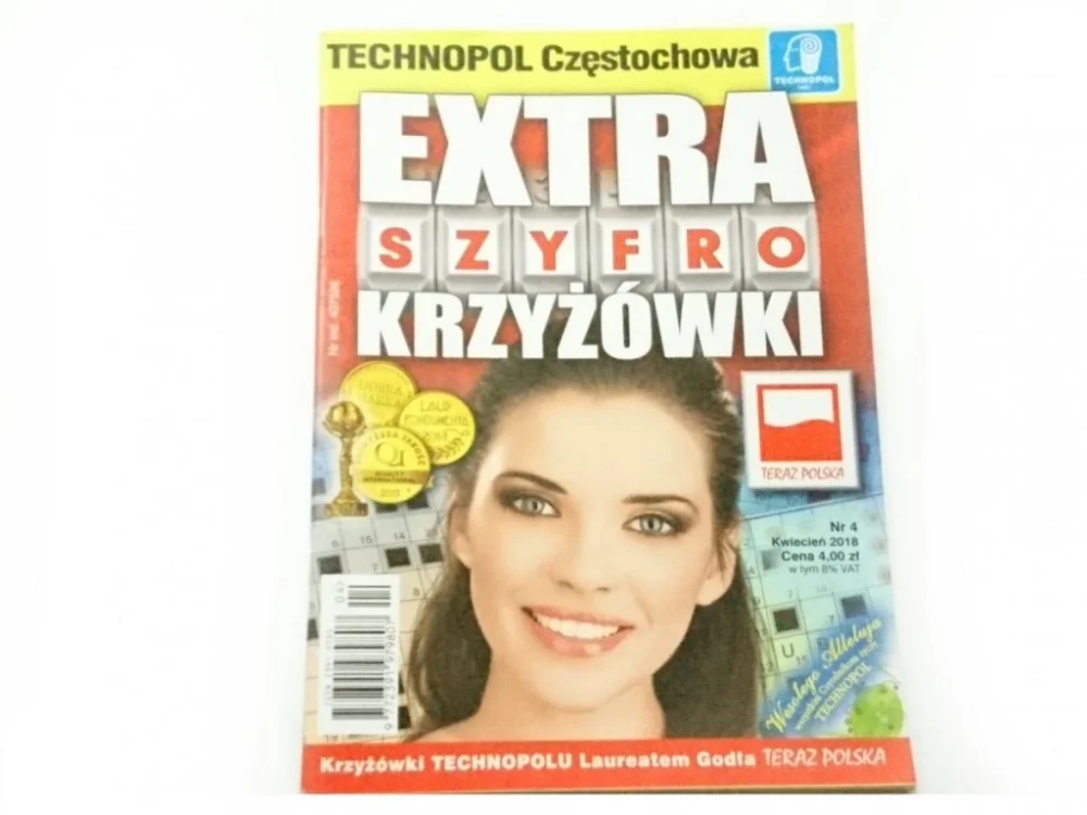 EXTRA SZYFRO KRZYŻÓWKI NR 4 KWIECIEŃ 2018 Dostępne od ręki