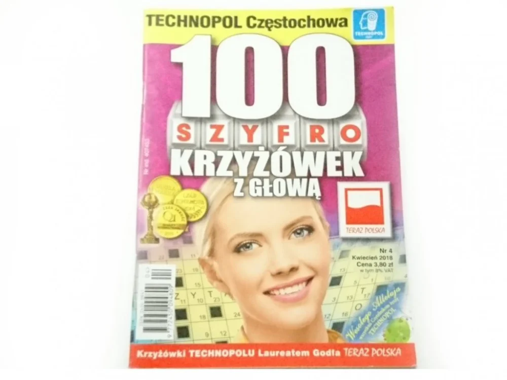 100 SZYFRO KRZYŻÓWEK Z GŁOWĄ NR 4 KWIECIEŃ 2018 Nie przegap
