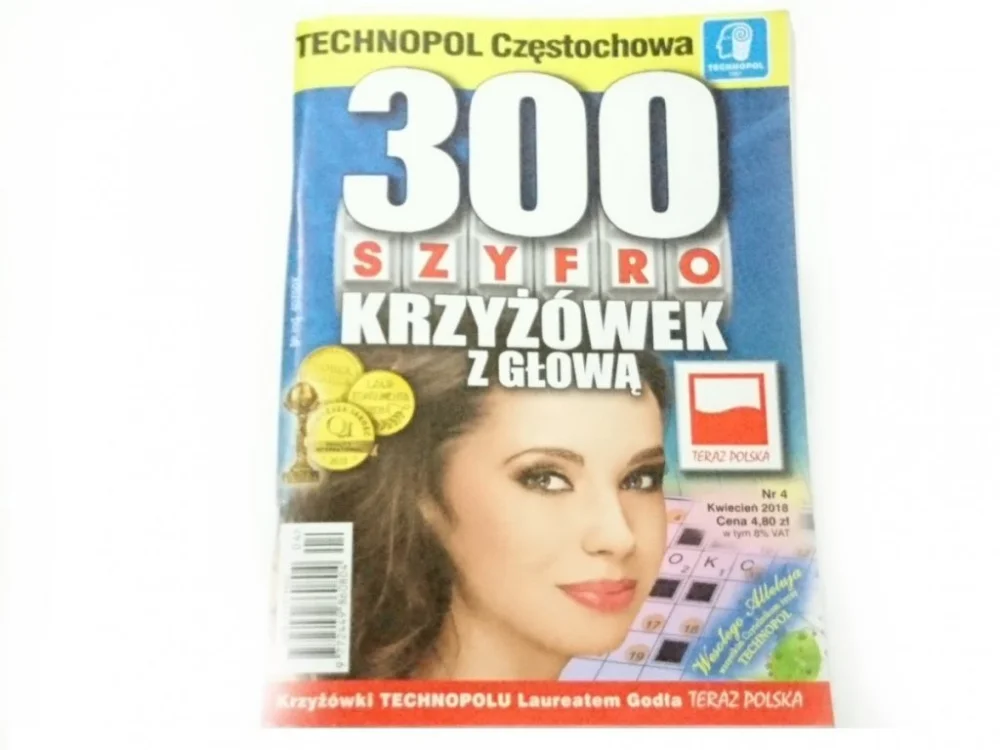 Tani 300 SZYFRO KRZYŻÓWEK Z GŁOWĄ NR 4 KWIECIEŃ 2018
