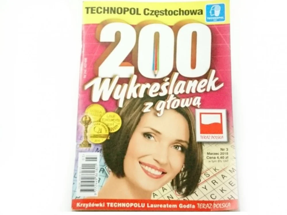 Ekspresowa dostawa 200 WYKREŚLANEK Z GŁOWĄ NR 3 MARZEC 2018