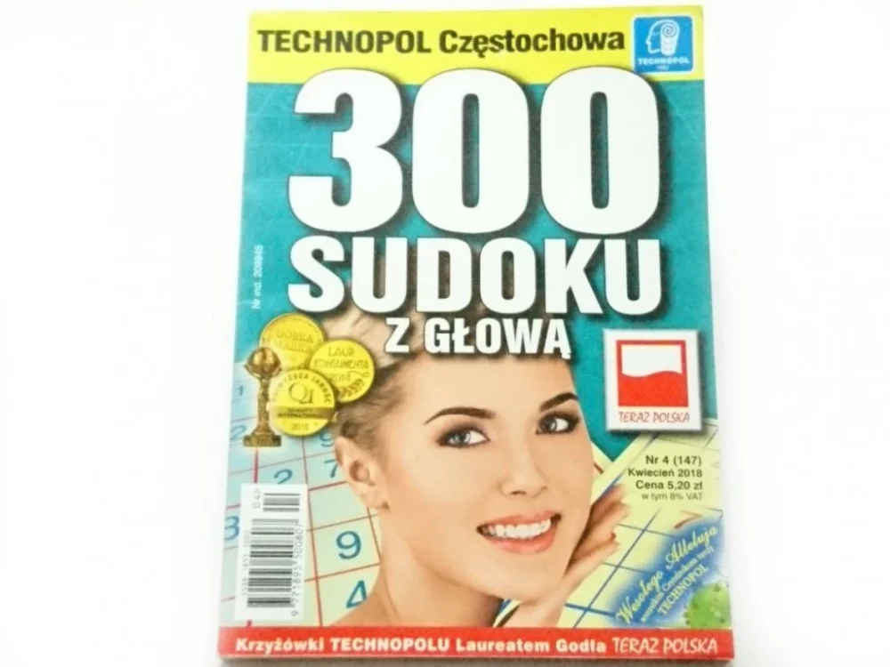 300 SUDOKU Z GŁOWĄ NR 4 (147) KWIECIEŃ 2018 Nie przegap