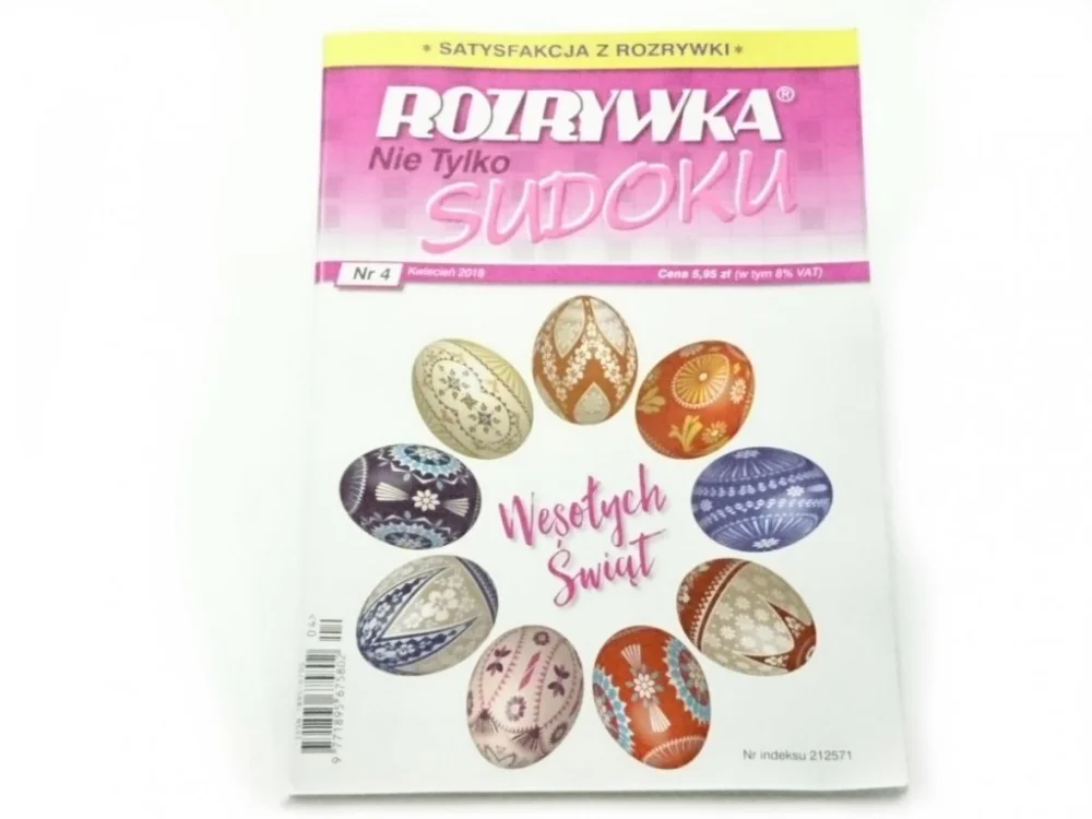 Bezpieczna płatność ROZRYWKA NIE TYLKO SUDOKU NR 4 KWIECIEŃ 2018