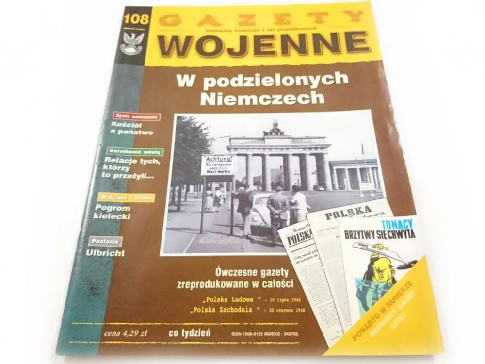 GAZETY WOJENNE NR 108 W PODZIELONYCH NIEMCZECH Nowy