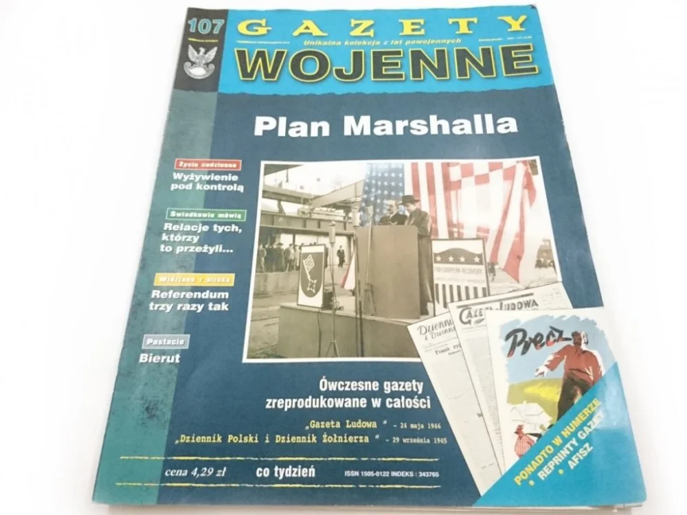 Szybka wysyłka GAZETY WOJENNE NR 107 PLAN MARSHALLA