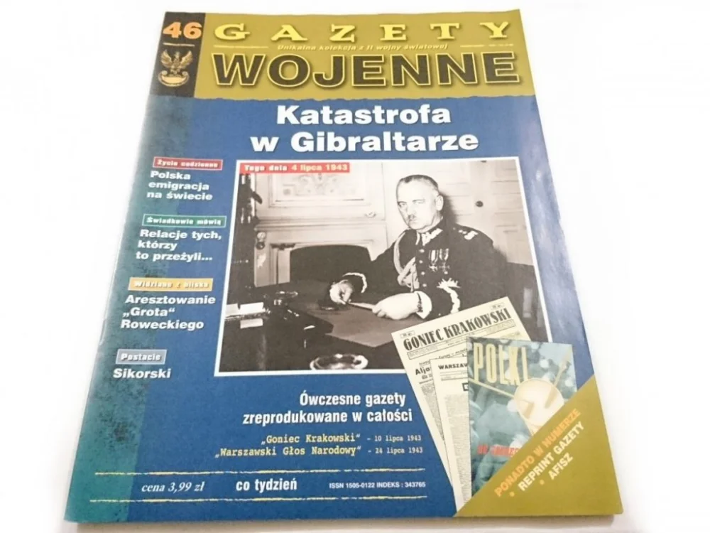 GAZETY WOJENNE NR 46 KATASTROFA W GIBRALTARZE Szybka dostawa