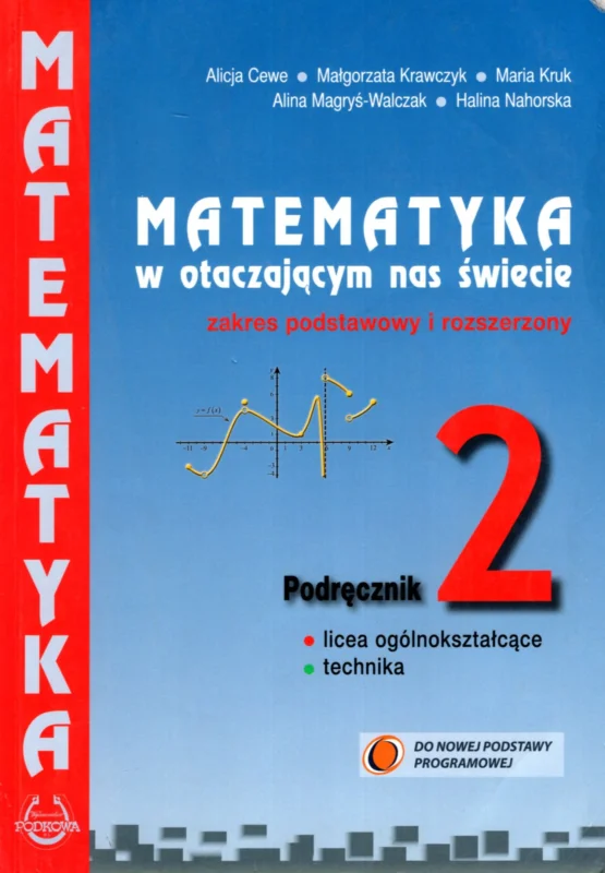 Cena promocyjna Cewe A., Kiełczewska A., Krawczyk M. i inni: Matematyka w otaczającym nas świecie zakres podstawowy i rozszerzony Podręcznik 2