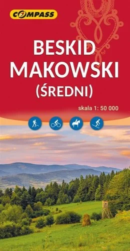 Obniżka ceny MAPA - BESKID MAKOWSKI 1:50 000, PRACA ZBIOROWA