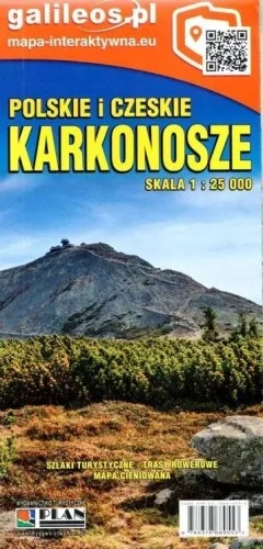 MAPA - KARKONOSZE POLSKIE I CZESKIE 1:25 000 Wyjątkowa oferta