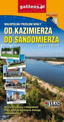 Ograniczona ilość MAPA - MAŁOPOLSKI PRZEŁOM WISŁY 1:150 000