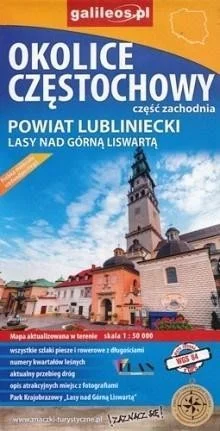 MAPA - OKOLICE CZĘSTOCHOWY CZ.ZACHODNIA 1:50 000 Hit cenowy