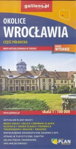 MAPA - OKOLICE WROCŁAWIA CZ. PŁNOCNA 1:100 000 Wybór klientów
