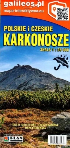 MAPA - POLSKIE I CZESKIE KARKONOSZE 1:25 000 Promocja