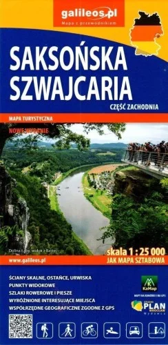 MAPA - SAKSO艃SKA SZWAJCARIA CZ. ZACHODNIA 1:25 000 Nie przegap