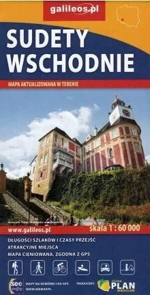 MAPA - SUDETY WSCHODNIE 1:60 000, PRACA ZBIOROWA Promocja