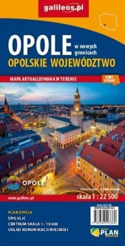 MAPA - WOJ. OPOLSKIE/OPOLE 1: 22 500 Bezpieczne zakupy