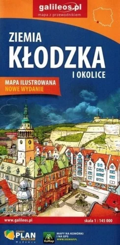 Najlepsza cena MAPA - ZIEMIA KŁODZKA I OKOLICE 1:450 000