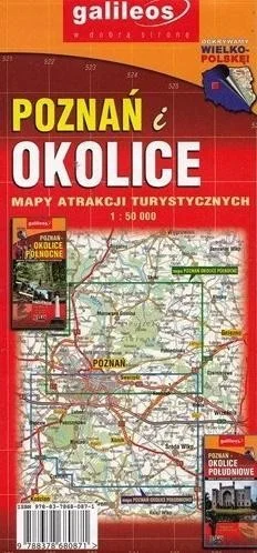 MAPA ATRAKCJI TUR. - POZNA艃 I OKOLICE PŁ.1:50 000 Dodaj do koszyka