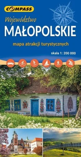 Najlepsza cena MAPA ATRAKCJI TURYSTYCZNYCH - MAŁOPOLSKIE