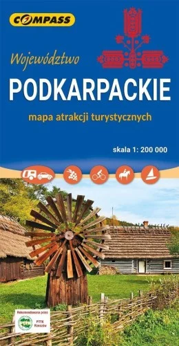 Kup online MAPA ATRAKCJI TURYSTYCZNYCH PODKARPACKIE