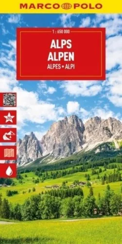 MAPA DROGOWA ALPY 1:650 000, PRACA ZBIOROWA Super okazja