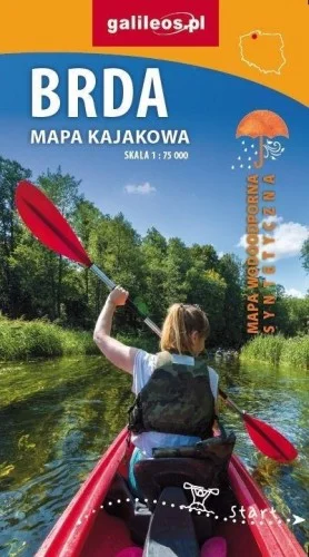 MAPA KAJAKOWA - BRDA WODOODPORNA 1:75 000 Wyprzedaż