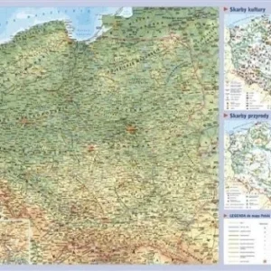 MAPA POLSKI PODRĘCZNA 1:1 500 000 (JMP) Niska cena