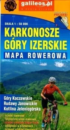 MAPA ROWEROWA - KARKONOSZE, GRY IZERSKIE 1:50 000 Dostępne od ręki