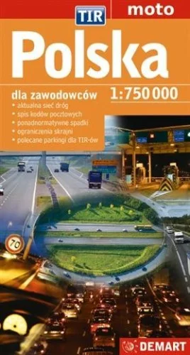 Oferta czasowa MAPA SAM. POLSKA TIR 1:750 000 DEMART