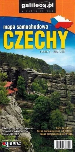 MAPA SAMOCHODOWA - CZECHY 1:500 000 Oferta czasowa