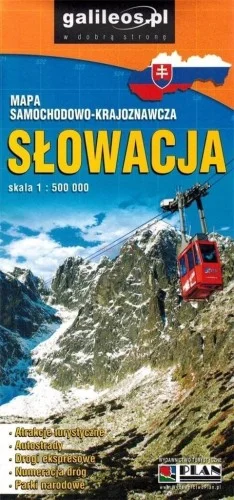 MAPA SAMOCHODOWA - SŁOWACJA 1:500 000 Super okazja