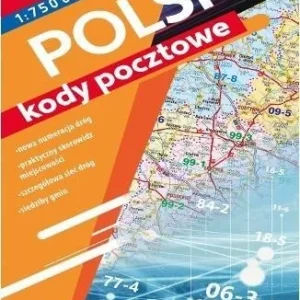 MAPA SAMOCHODOWA POLSKI. KODY POCZTOWE Darmowy zwrot