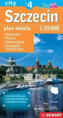 MAPA SAMOCHODOWA SZCZECIN 1:250000, PRACA ZBIORWA Ostatnie sztuki