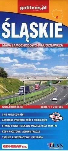 MAPA SAMOCHODOWO-KRAJ. - śLSKIE 1: 210 000 Bezpieczne zakupy