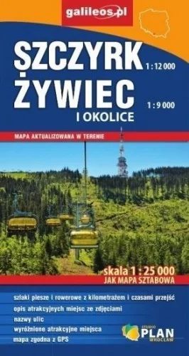 Promocja MAPA SZTABOWA - SZCZYRK, ŹYWIEC I OKOLICE 1:25 000