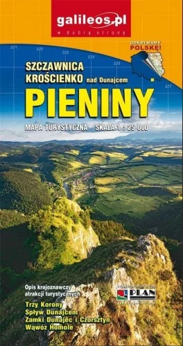 Super okazja MAPA TUR. - PIENINY, SZCZAWNICA, KROśCIENKO W.2023