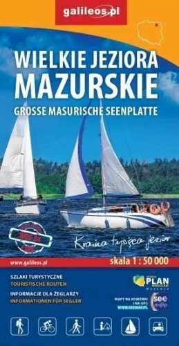 Kup online MAPA TUR. - WIELKIE JEZIORA MAZURSKIE 1:50 000