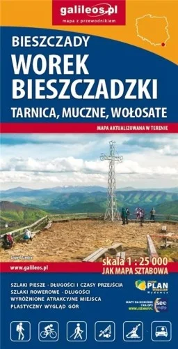 MAPA TUR. - WOREK BIESZCZADZKI, TARNICA... W.2024 Ekspresowa dostawa