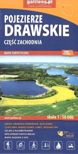 Popularny MAPA TURYST. - POJEZIERZE DRAWSKIE CZ. ZACH W.2020