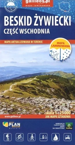 MAPA TURYSTYCZNA - BESKID ŹYWIECKI CZ.WSCHODNIA Szybka wysyłka