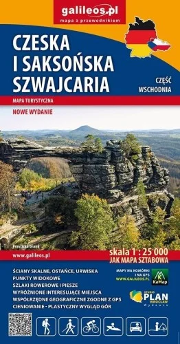 MAPA TURYSTYCZNA - CZESKA I SAKSO艃SKA SZWAJACARIA Nie przegap