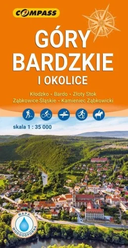 Wyjątkowa oferta MAPA TURYSTYCZNA - GRY BARDZKIE I OKOLICE LAMIN.